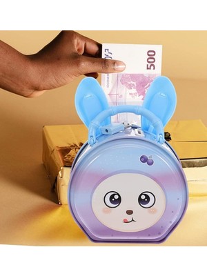 Metal Kurumi Kumbara Unicorn Mavi Kumbara