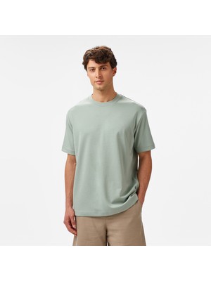 Nautica Erkek Yeşil Oversize Fit T-Shirt V55260T.3SB