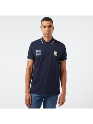 Nautica Erkek Lacivert Classic Fit Polo Yaka T-Shirt K45305T.4NV