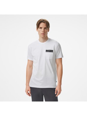 Nautica Erkek Beyaz Regular Fit Baskılı T-Shirt V55211T.1BW