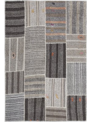 Teselya Bej Çizgili Etnik Modern Desenli Yün Hav Toz Vermez Leke Tutmayan Salon Yolluk Mutfak El Dokuma Halı