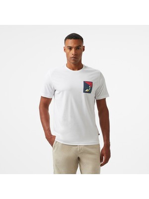 Nautica Erkek Beyaz Regular Fit T-Shirt V55311T.1BW