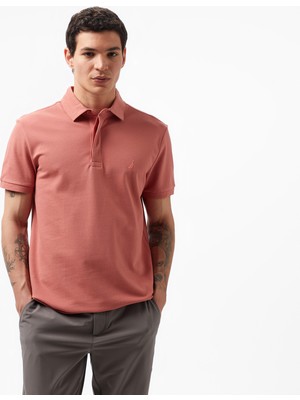 Nautica Erkek Kahverengi Slim Fit Polo Yaka T-Shirt K35062T.2BW