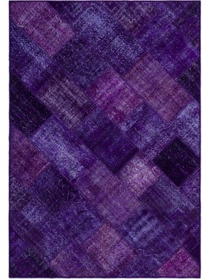 Iskece Mor Eskitme Etnik Modern Desenli Yün Hav Toz Vermez Leke Tutmayan Salon Yolluk Mutfak El Dokuma Halı