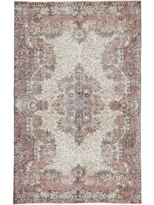 Atina Turkuaz Eskitme Yün Modern Desenli Yün Hav Toz Vermez Leke Tutmayan Salon Yolluk Mutfak El Dokuma Halı