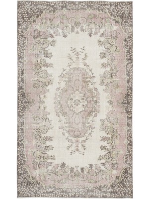 Bespoky 184x301 cm Kırmızı Açık pembe Klasik Çiçekli Halı | Salon Yatak Odası Halısı | UNİQUE-15259