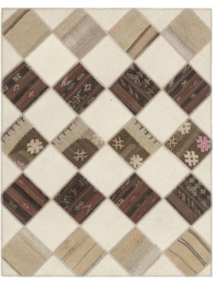 Bespoky 171x217 cm El Dokuma Çok Renkli Yün Halı | El Yapımı Klasik Salon Halısı | %100 Doğal Yün | UNİQUE-11530