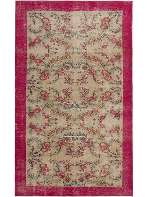 Girit Kahverengi Geometrik Yün Modern Desenli Yün Hav Toz Vermez Leke Tutmayan Salon Yolluk Mutfak El Dokuma Halı