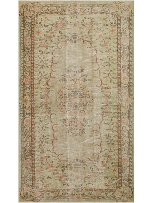 Kahverengi Patchwork Etnik Modern Desenli Yün Hav Toz Vermez Leke Tutmayan Salon Yolluk Mutfak El Dokuma Halı