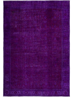 Vintage Turuncu Çerçeveli Yün Modern Desenli Yün Hav Toz Vermez Leke Tutmayan Salon Yolluk Mutfak El Dokuma Halı