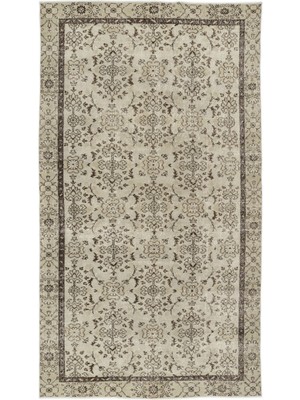 Bespoky 157x279 cm El Dokuma Kahverengi Yün Halı | El Yapımı Klasik Salon Halısı | %100 Doğal Yün | UNİQUE-13184
