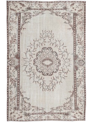 Iskece Bej Patchwork Yün Modern Desenli Yün Hav Toz Vermez Leke Tutmayan Salon Yolluk Mutfak El Dokuma Halı