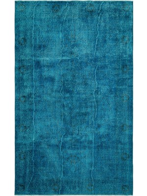 Ikat Mavi Ikat Ipek Modern Desenli Yün Hav Toz Vermez Leke Tutmayan Salon Yolluk Mutfak El Dokuma Halı