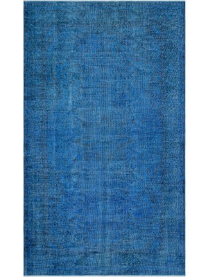 Bespoky 166x274 cm El Dokuma Mavi Yün Halı | El Yapımı Klasik Salon Halısı | %100 Doğal Yün | UNİQUE-23993