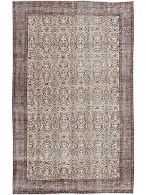 Atina Bej Eskitme Yün Modern Desenli Yün Hav Toz Vermez Leke Tutmayan Salon Yolluk Mutfak El Dokuma Halı