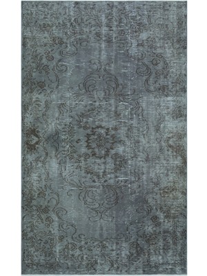 Bespoky 174x278 cm Bej Gri Klasik Vintage Bitkisel Halı | Salon Yatak Odası Halısı | UNİQUE-23302