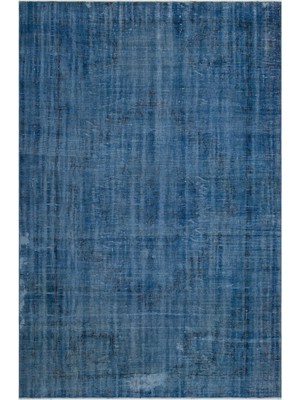 Epir Mavi Eskitme Yün Modern Desenli Yün Hav Toz Vermez Leke Tutmayan Salon Yolluk Mutfak El Dokuma Halı