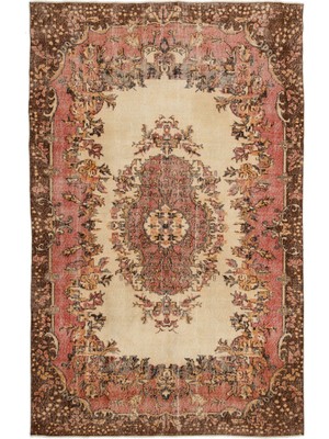 Girit Kahverengi Geometrik Yün Modern Desenli Yün Hav Toz Vermez Leke Tutmayan Salon Yolluk Mutfak El Dokuma Halı