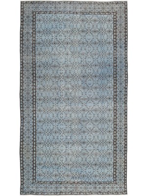 Bespoky 149x267 cm Pembe Klasik Yün Halı | Salon Yatak Odası Halısı | %100 Doğal Yün El Yapımı El Dokuma | UNİQUE-13416