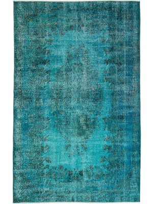 Atina Sarı Eskitme Yün Modern Desenli Yün Hav Toz Vermez Leke Tutmayan Salon Yolluk Mutfak El Dokuma Halı