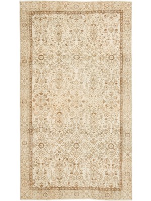 Bespoky 160x274 cm Çok Renkli Klasik Yün Halı | Salon Yatak Odası Halısı | %100 Doğal Yün El Yapımı El Dokuma | UNİQUE-17158
