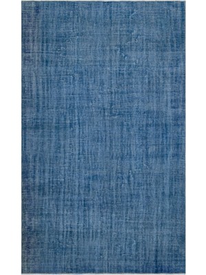 Bespoky 195x321 cm Kahverengi mavi eskitme vintage Halı | Salon Yatak Odası Halısı | UNİQUE-24030