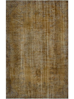 Atina Kahverengi Eskitme Yün Modern Desenli Yün Hav Toz Vermez Leke Tutmayan Salon Yolluk Mutfak El Dokuma Halı