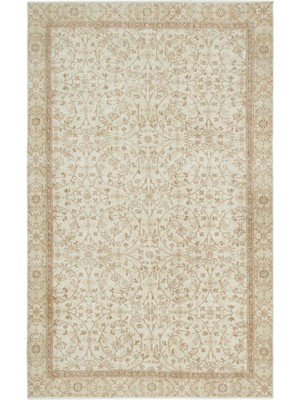 Teselya Bej Çizgili Yün Modern Desenli Yün Hav Toz Vermez Leke Tutmayan Salon Yolluk Mutfak El Dokuma Halı