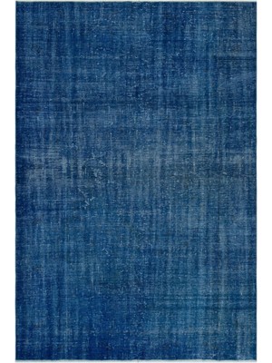 Atina Turkuaz Eskitme Yün Modern Desenli Yün Hav Toz Vermez Leke Tutmayan Salon Yolluk Mutfak El Dokuma Halı