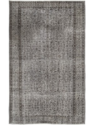 Atina Gri Eskitme Yün Modern Desenli Yün Hav Toz Vermez Leke Tutmayan Salon Yolluk Mutfak El Dokuma Halı