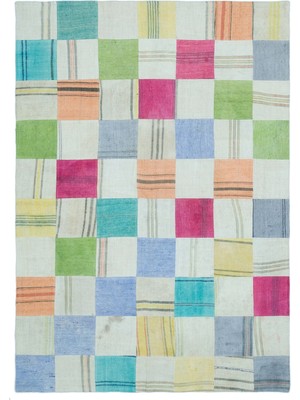 Iskece Kahverengi Eskitme Yün Modern Desenli Yün Hav Toz Vermez Leke Tutmayan Salon Yolluk Mutfak El Dokuma Halı