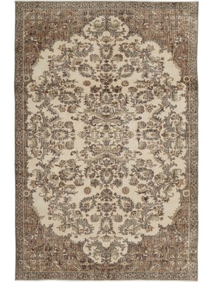 Ikat Kahverengi Ikat Ipek Modern Desenli Yün Hav Toz Vermez Leke Tutmayan Salon Yolluk Mutfak El Dokuma Halı