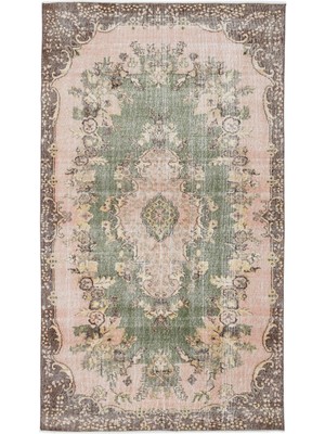 Atina Mavi Eskitme Yün Modern Desenli Yün Hav Toz Vermez Leke Tutmayan Salon Yolluk Mutfak El Dokuma Halı