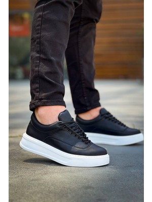 Kuback KB-005 Siyah Cilt Bağcıklı Günlük Erkek Ayakkabı
