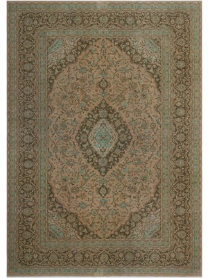 Bespoky 246x345 cm El Dokuma Kahverengi Yün Halı | El Yapımı Klasik Salon Halısı | %100 Doğal Yün | UNİQUE-24525