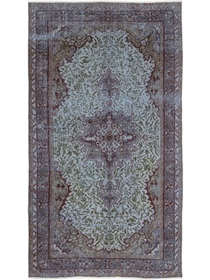 Atina Kırmızı Eskitme Yün Modern Desenli Yün Hav Toz Vermez Leke Tutmayan Salon Yolluk Mutfak El Dokuma Halı