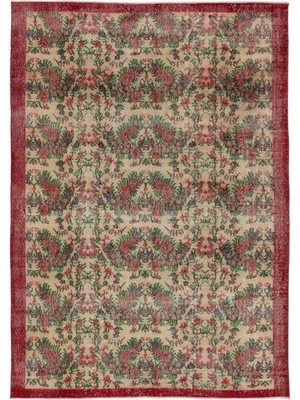 Vintage Gri Göbekli Yün Modern Desenli Yün Hav Toz Vermez Leke Tutmayan Salon Yolluk Mutfak El Dokuma Halı