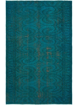 Atina Kahverengi Eskitme Yün Modern Desenli Yün Hav Toz Vermez Leke Tutmayan Salon Yolluk Mutfak El Dokuma Halı