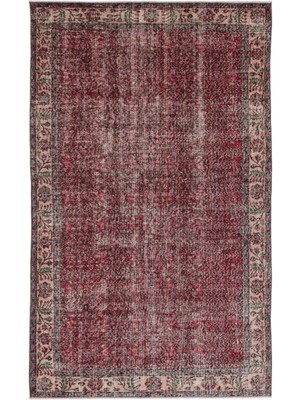 Bespoky 167x278 cm Gri Klasik Yün Halı | Salon Yatak Odası Halısı | %100 Doğal Yün El Yapımı El Dokuma | UNİQUE-13732