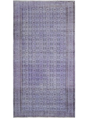 Atina Turkuaz Eskitme Yün Modern Desenli Yün Hav Toz Vermez Leke Tutmayan Salon Yolluk Mutfak El Dokuma Halı