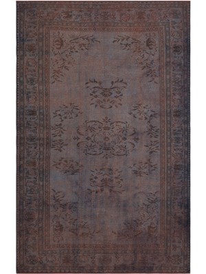 Atina Turkuaz Eskitme Yün Modern Desenli Yün Hav Toz Vermez Leke Tutmayan Salon Yolluk Mutfak El Dokuma Halı