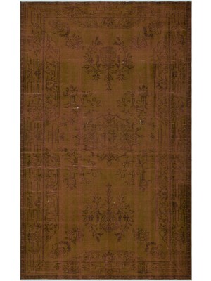 Atina Turkuaz Eskitme Yün Modern Desenli Yün Hav Toz Vermez Leke Tutmayan Salon Yolluk Mutfak El Dokuma Halı