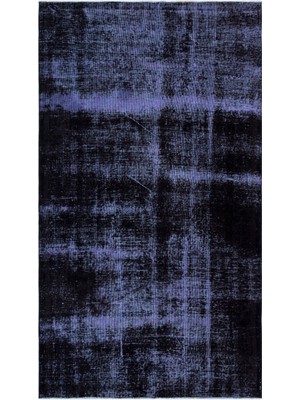 Bespoky 137x246 cm Bej Siyah Eskitme Vintage Soyut Halı | Salon Yatak Odası Halısı | UNİQUE-27145