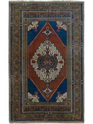 Bespoky 130x212 cm Bej Klasik Yün Halı | Yatak Odası Çocuk Odası Salon Halısı | %100 Doğal Yün El Yapımı El Dokuma | UNİQUE-31636