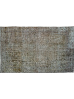 Kahverengi Eskitme Yün Modern Desenli Yün Hav Toz Vermez Leke Tutmayan Salon Yolluk Mutfak El Dokuma Halı