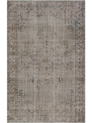 Atina Gri Eskitme Yün Modern Desenli Yün Hav Toz Vermez Leke Tutmayan Salon Yolluk Mutfak El Dokuma Halı