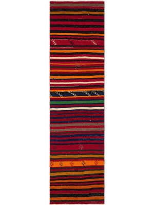 Teselya Bej Çizgili Yün Modern Desenli Yün Hav Toz Vermez Leke Tutmayan Salon Yolluk Mutfak El Dokuma Halı