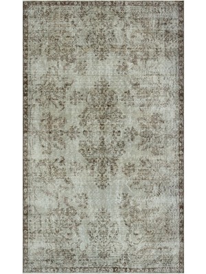 Atina Turkuaz Eskitme Yün Modern Desenli Yün Hav Toz Vermez Leke Tutmayan Salon Yolluk Mutfak El Dokuma Halı