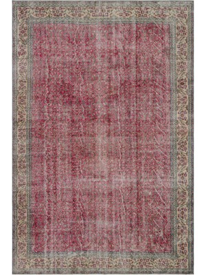 Vintage Turuncu Göbekli Yün Modern Desenli Yün Hav Toz Vermez Leke Tutmayan Salon Yolluk Mutfak El Dokuma Halı