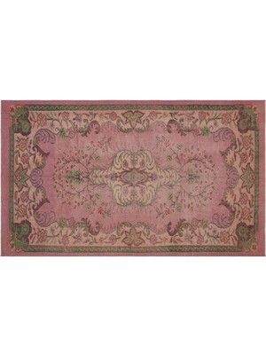 Kırmızı Göbekli Yün Modern Desenli Yün Hav Toz Vermez Leke Tutmayan Salon Yolluk Mutfak El Dokuma Halı